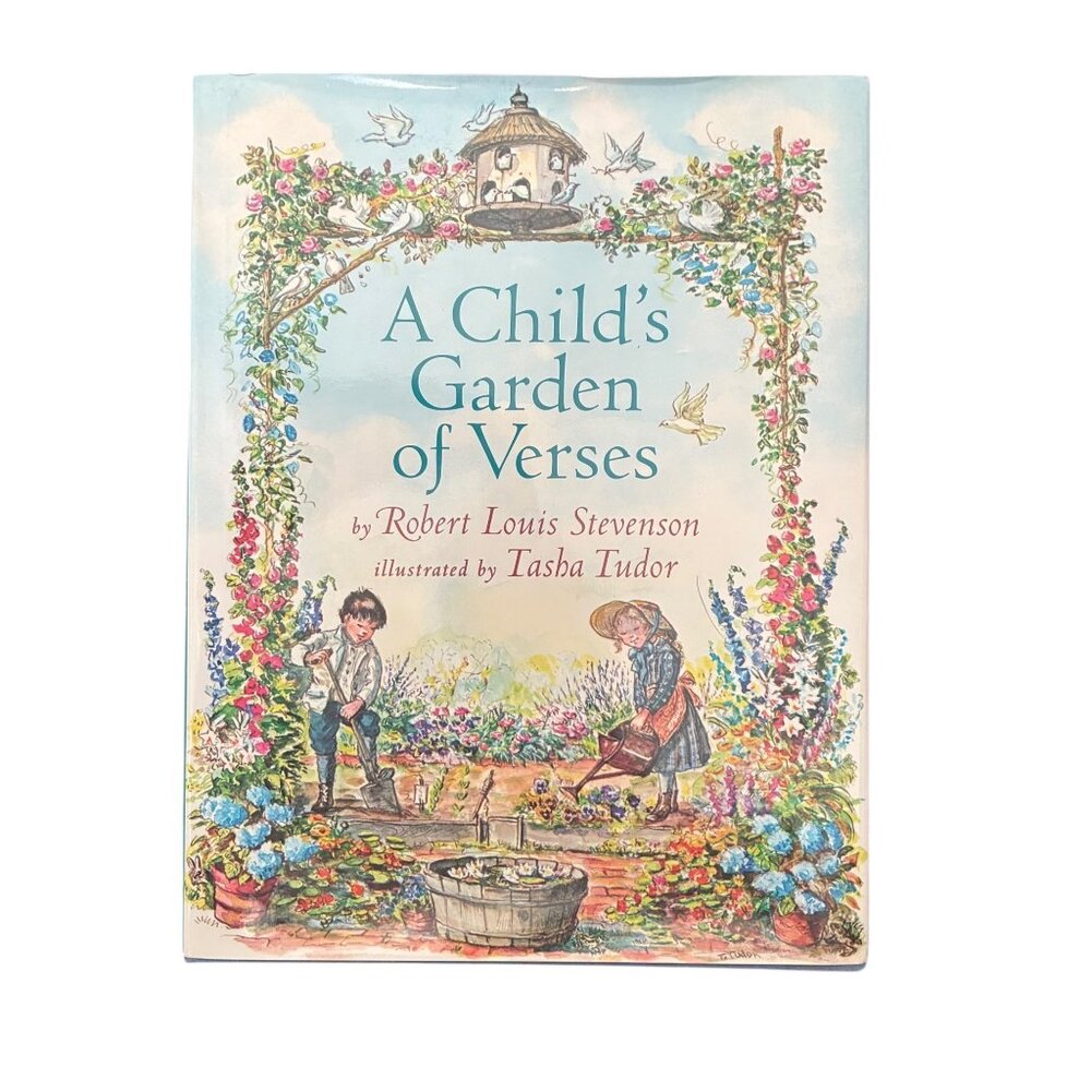 A Childs Garden of Verses Book Robert Louis Stevenson - Tasha Tudor 1999 VTG New